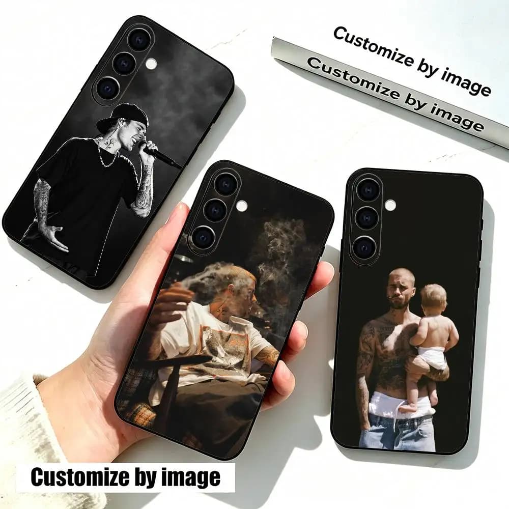 Gift POP Singer Justin B-Bieber Phone Case For Samsung Galaxy A73,A72,A71,A70,A53,A52,A51,Soft Silicone Black Cover