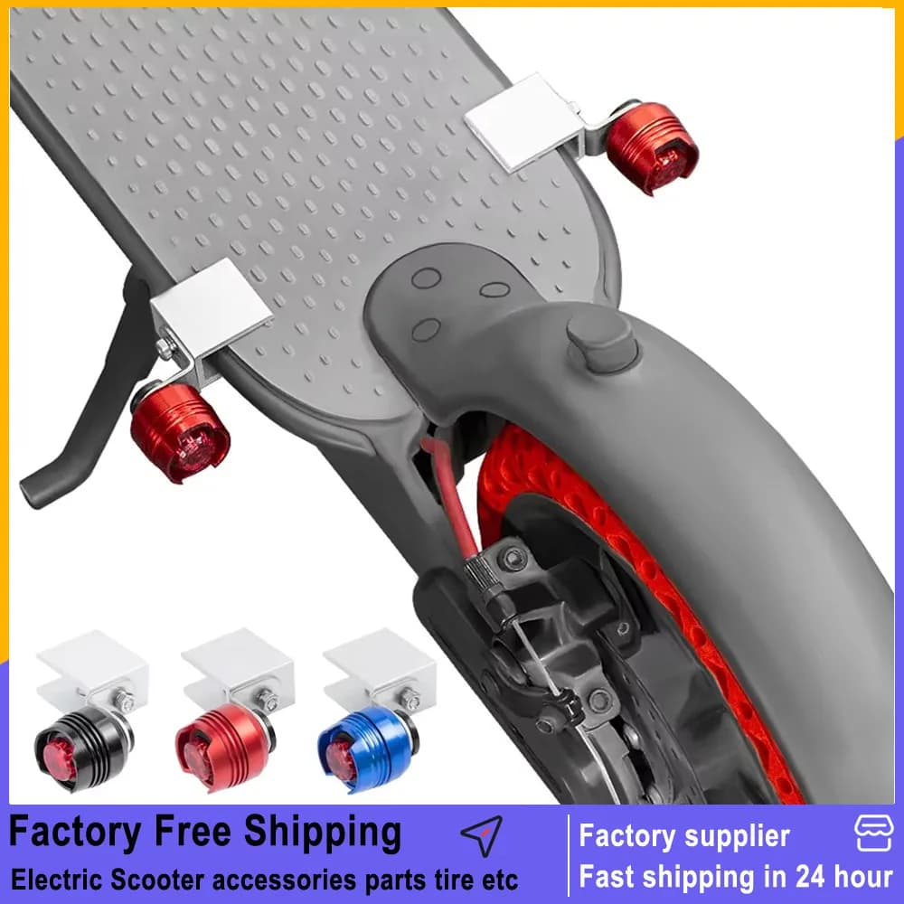 LED Flash Backlight for Xiaomi M365 Pro 1S Pro2 Mi3 Electric Scooter Waterproof Rear Lamps Night Security Warning Cycling Lights