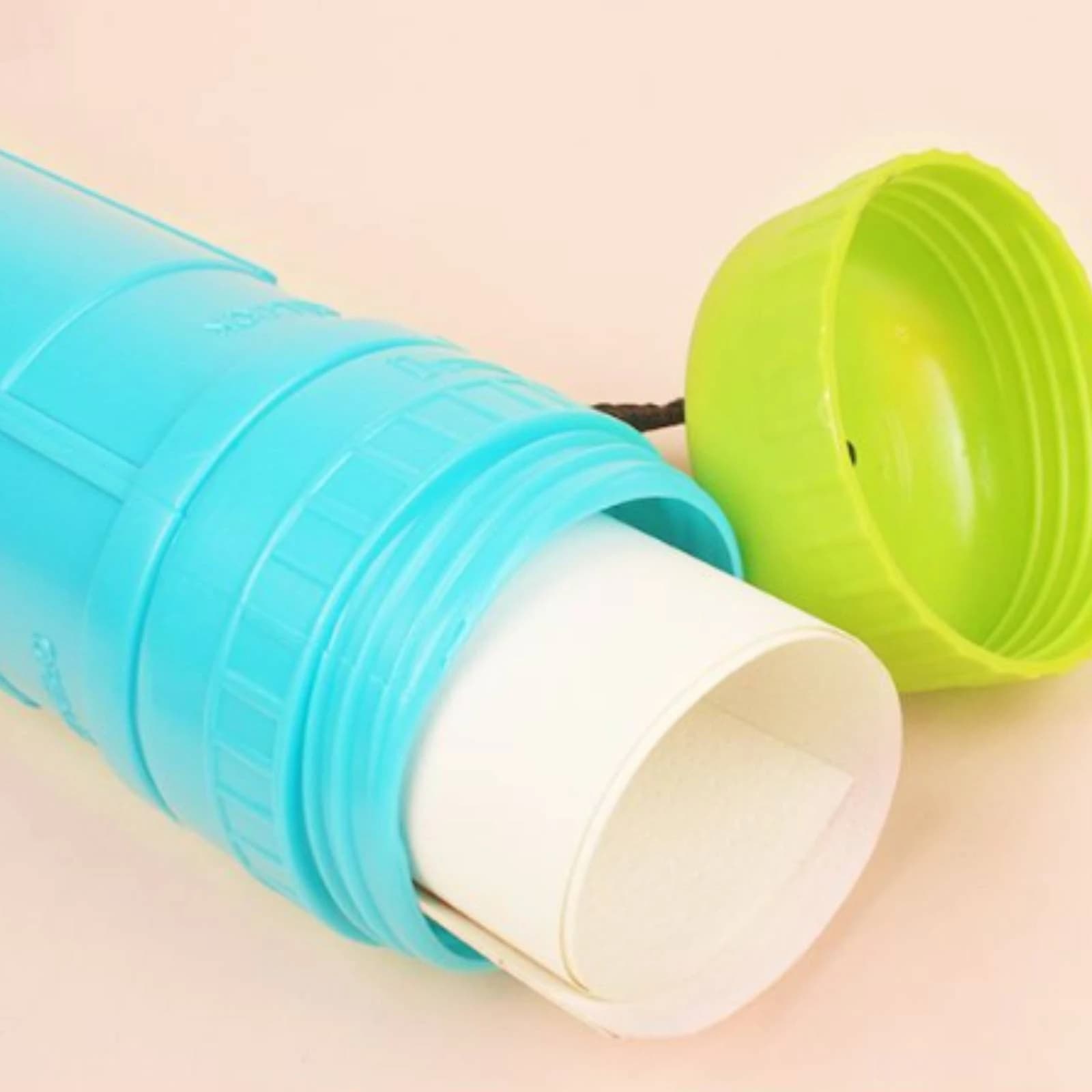 Telescopic Poster Tube Extendable Art Storage Tube with Strap Waterproof Moisture-Resistant for Artists, Travel, School