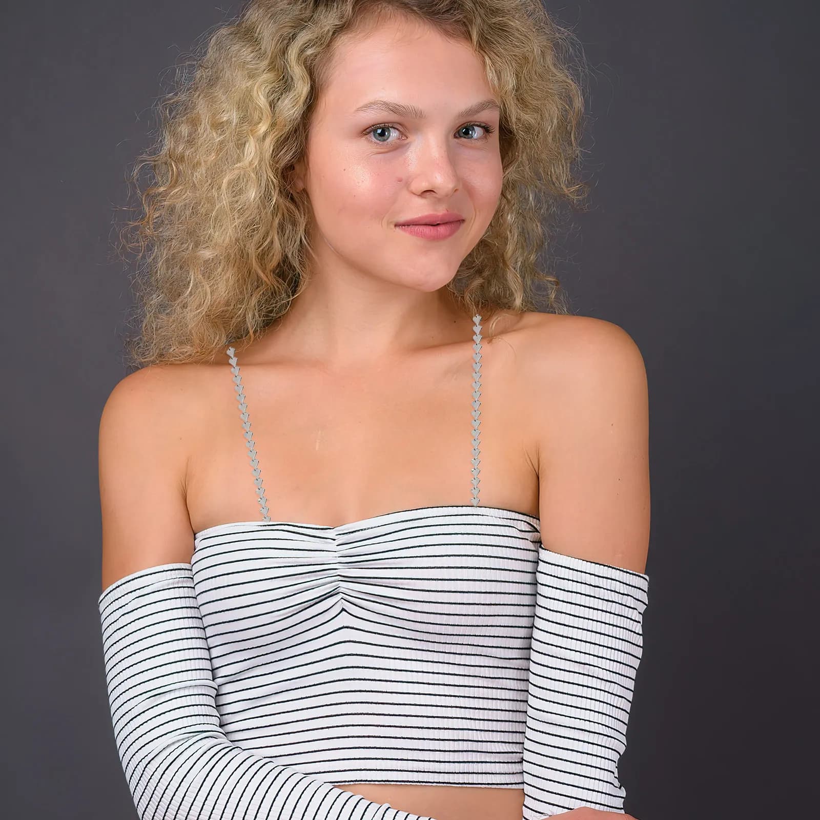 2 Paia di Spalline Regolabili Antiscivolo in Lega per Reggiseno, Clip di Ricambio per Cinghie Reggiseno da Donna, Accessori Moda per Biancheria Intima