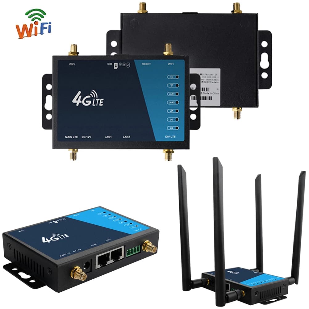 Router WiFi 4G Router Wireless a banda larga 4G di grado industriale Router 4G LTE CPE con protezione Firewall dell'antenna con Slot per schede Sim