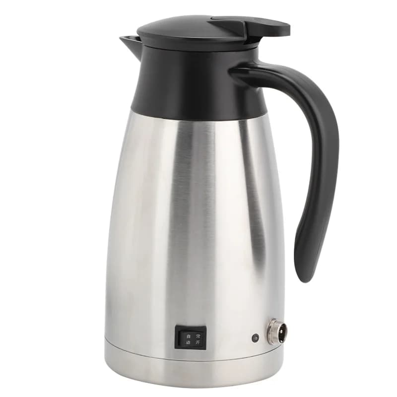 Bollitore Elettrico Universale per Auto 1000ml 12V 24V Riscaldatore d'Acqua Portatile per Veicoli