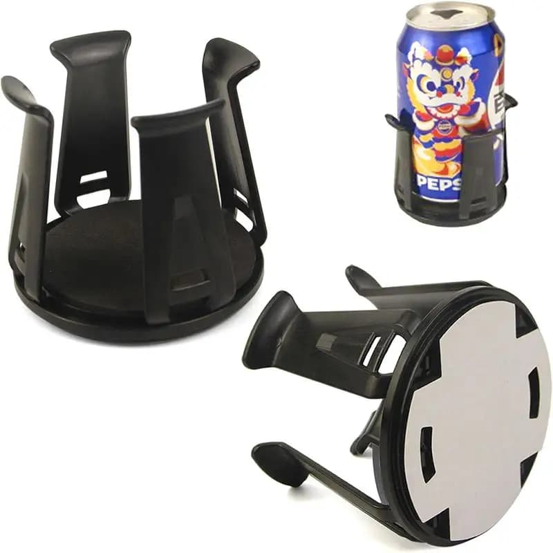 Portabicchieri Nero per Auto con Posacenere, Purificatore Aromaterapico, per Tazze di Caffè, Bevande, Tè al Latte e Ghiaccio