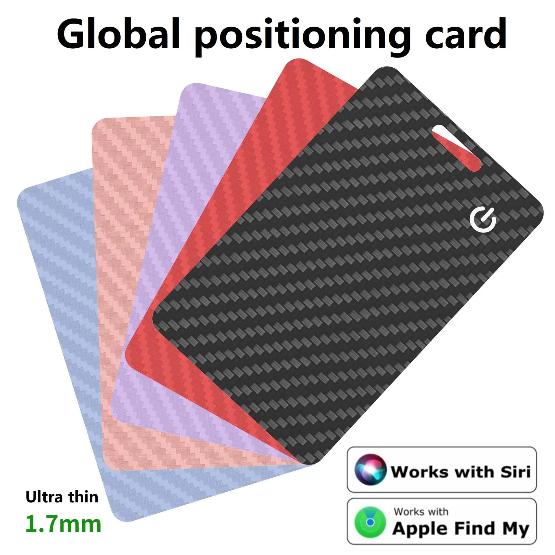 scheda tracker globale scheda localizzatore gps ultra sottile 1,7 mm ricarica wireless portafoglio tracker carta anti-perdita funziona con Apple Trova il mio