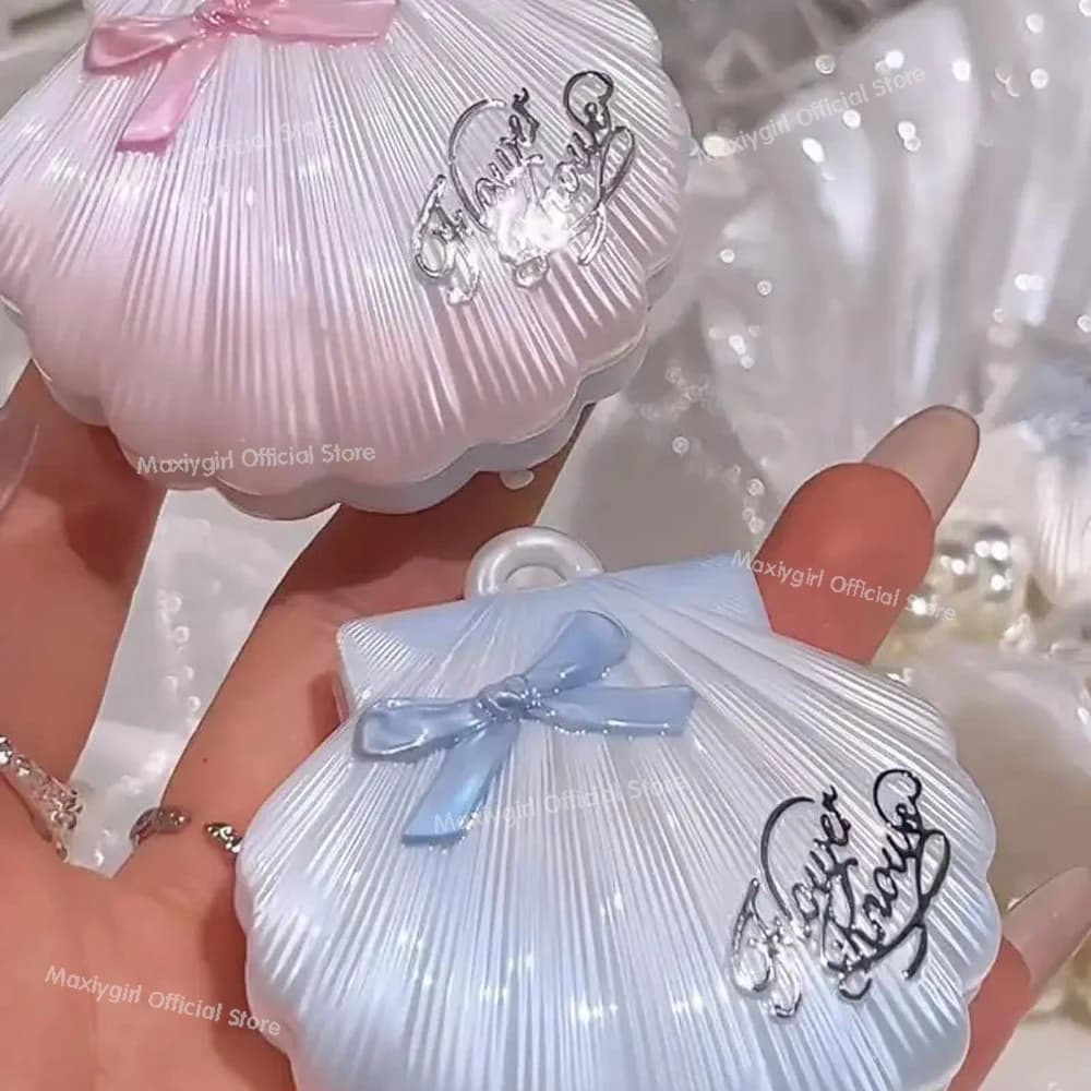 Flower Know Shell Pearl Series Ciondolo balsamo profumato alla frutta con evidenziatore scintillante