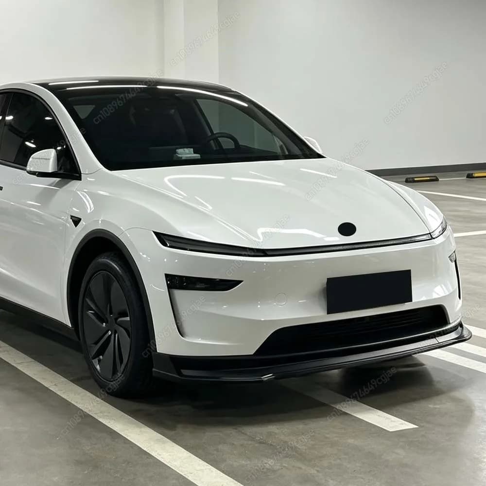 Front Bumper Front Spoiler Lip Splitter Diffuser Front Shovel Body Kits For New Tesla Model Y Juniper 2025+ Car Exterior Upgrade