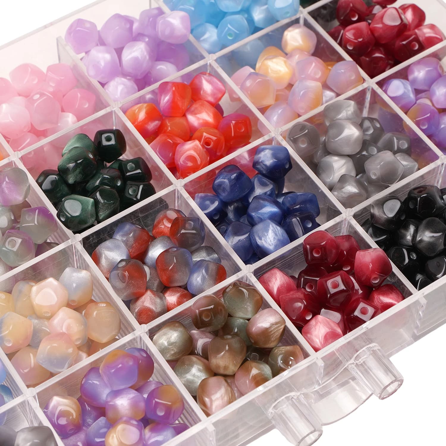 10mm 10 pezzi perline in resina occhi di gatto irregolari perline sognanti perline distanziatrici per creazione di gioielli accessori collana braccialetto fai da te