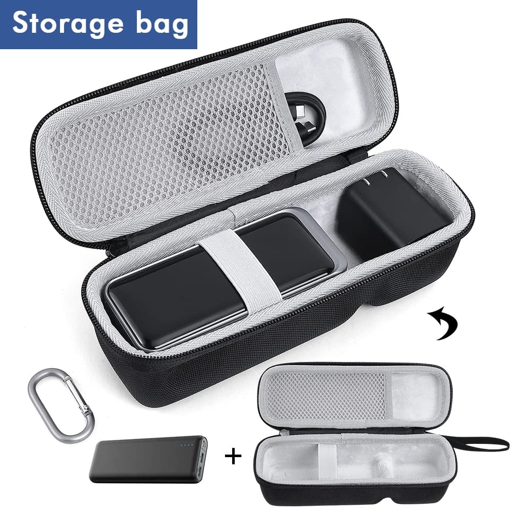 Custodia protettiva impermeabile custodia rigida EVA antiurto con corda a mano e moschettone per Anker Prime Power Bank 20000mAh 200W