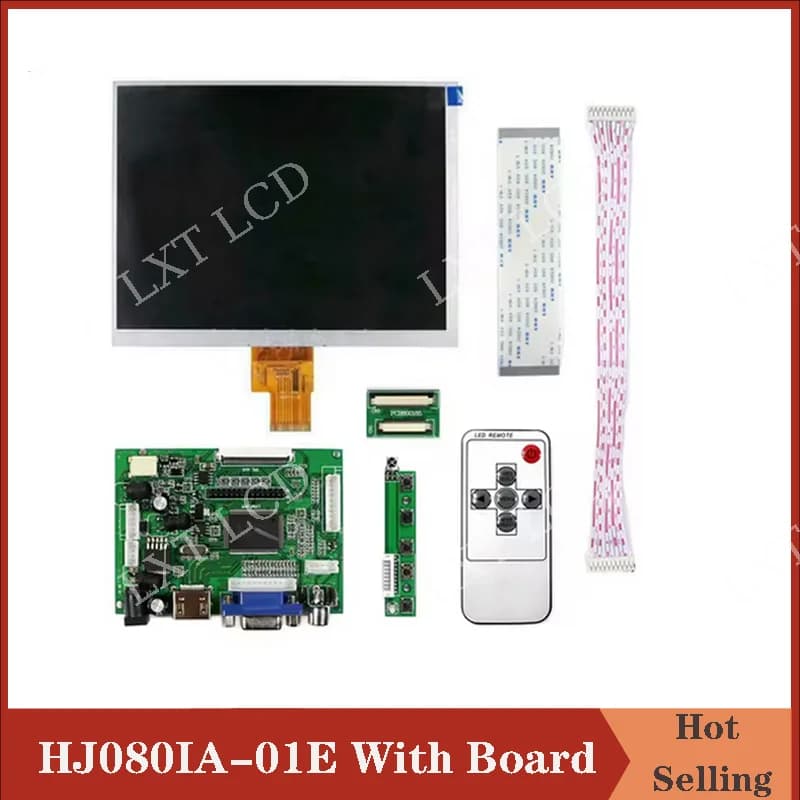 Original 8 inch HJ080IA-01E HE080IA-01D 1024*768 Tablet HD LCD Display Screen Panel HE080IA-01D With VGA HDMI Driver Board Kit