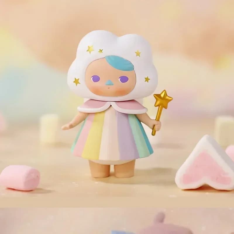 POP MART Pucky Forest Elf Series - Mystery Blind Box, Statuetta Anime Carina da Collezione, Giocattolo a Sorpresa, Ornamento da Scrivania