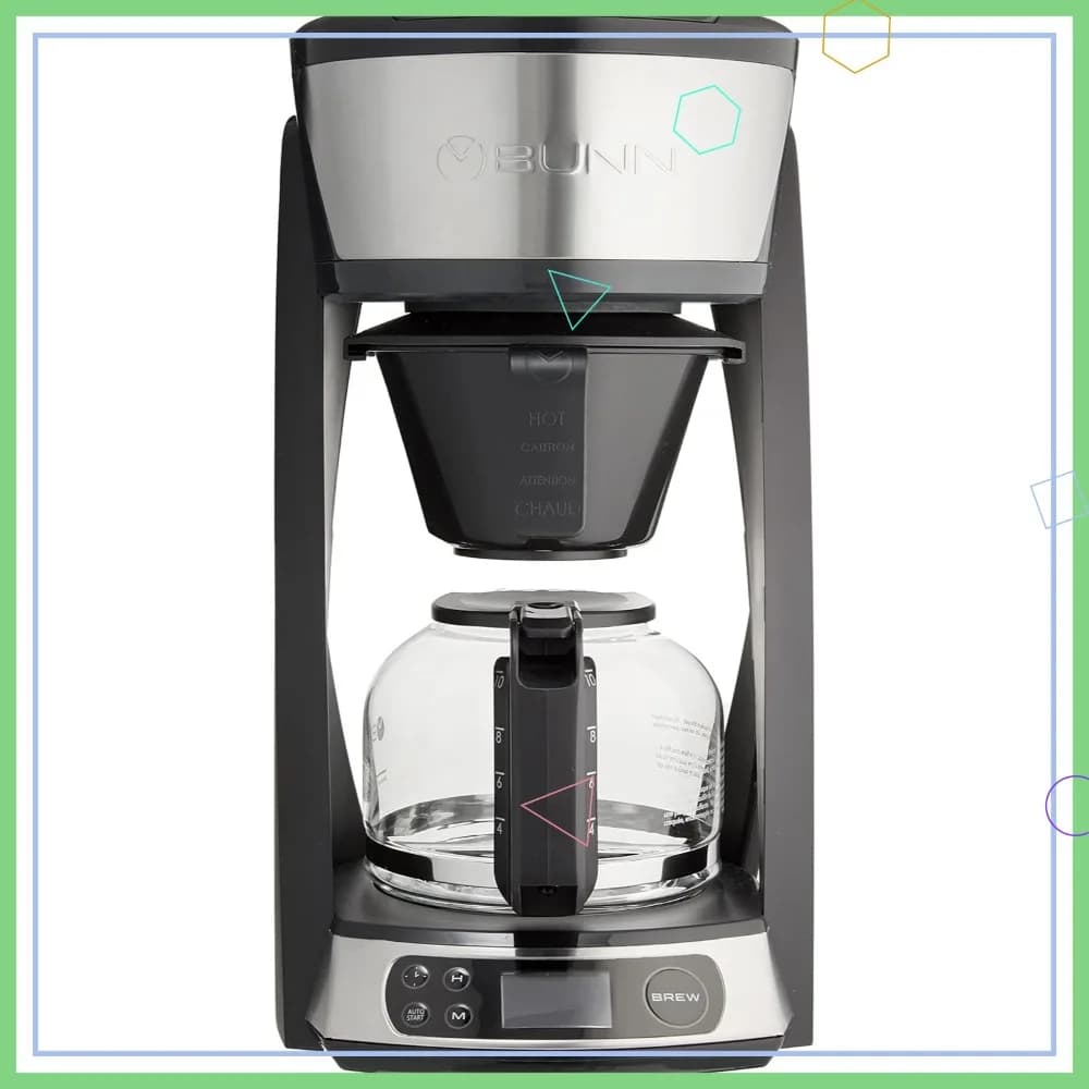 Macchina da caffè programmabile da 10 tazze, in acciaio inossidabile, preparazione rapida e spegnimento automatico