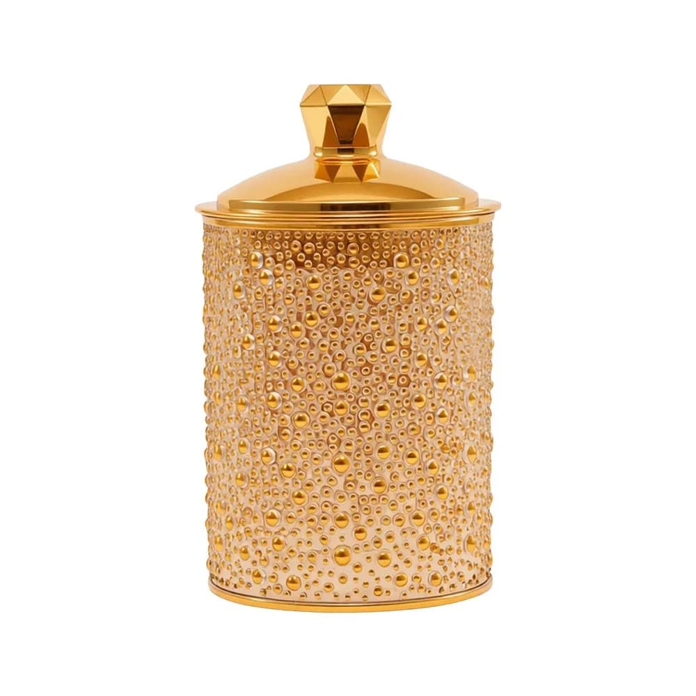 With Lid Airtight Food Storage Jar PET Bottle Reusable Spice Jars Gold Foil Airtight Kitchen Container Kitchen Counter