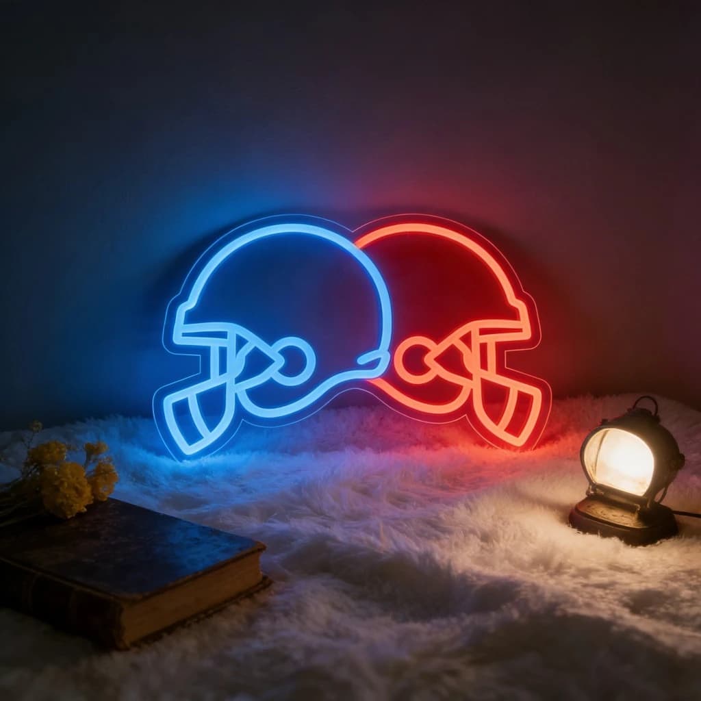 Insegna al Neon a Forma di Pallone da Calcio, Luce LED Dimmerabile USB per Appassionati di Calcio, Decorazione per Stanza da Uomo, Negozio, Sala Giochi, Festa