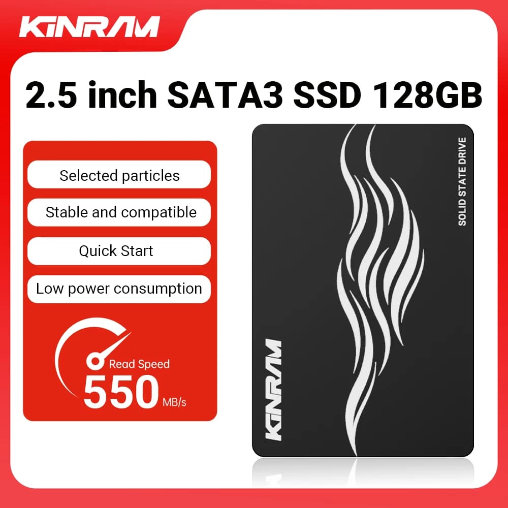 KinRam SATA III SSD 256GB 240GB 128GB 120GB 64GB HDD 2.5 Inch Internal Solid State Drive 512GB 1TB for Notebook Desktop Computer