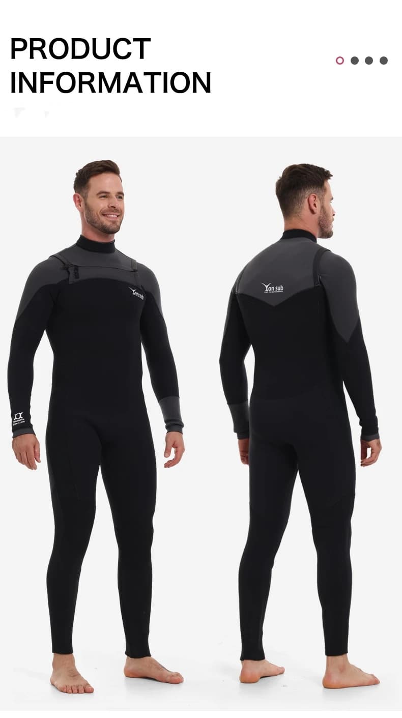 3MM Neoprene Caccia subacquea Tenere al caldo Cerniera posteriore Nuoto Muta da sub Scuba Sport acquatici Snorkeling Kayak Drifting Muta
