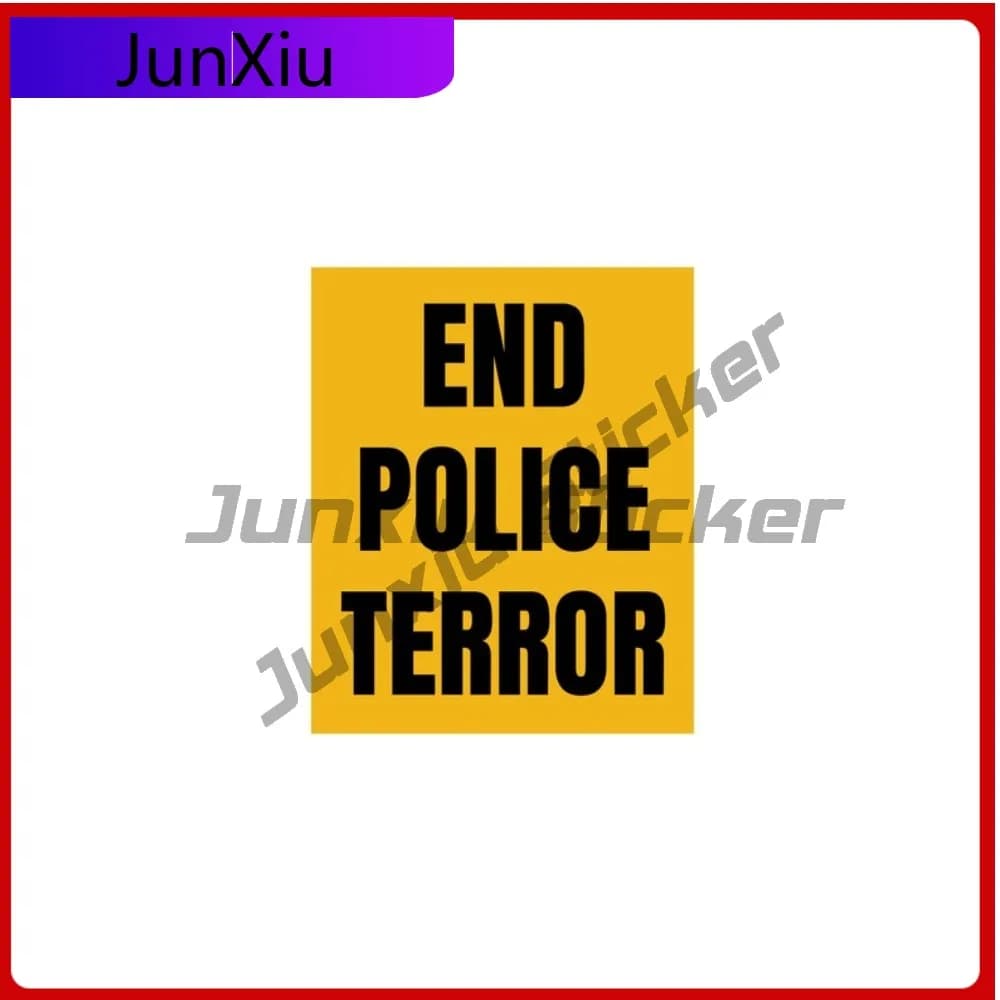 Fine Polizia Terrore Adesivo Giustizia Per Pneumatico Nichols Morte Decal Accessorio Laptop Rv Camper Finestra Telefono Tronco Finestre Grafica Pvc