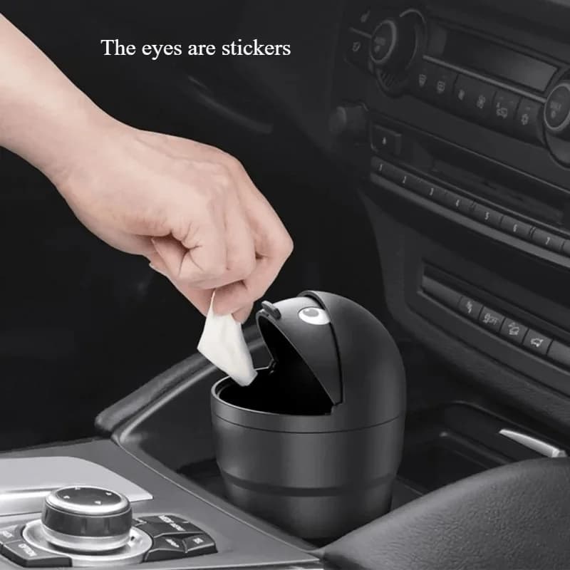 Cestino universale per auto, organizer con coperchio a ribalta, mini contenitore per rifiuti, impermeabile, per auto.