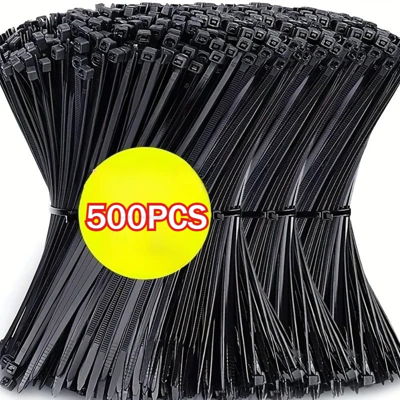 1-500 pz Flange di Plastica Fascette Cavo Serra Cinghie di Plastica Fascette in Nylon Morsetto autobloccante Fascette di Fissaggio Fascette di Fissaggio