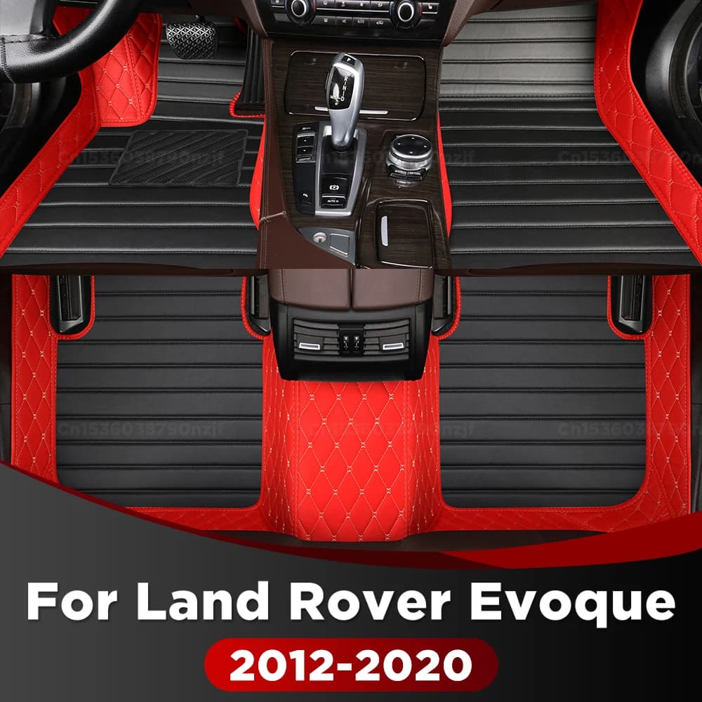 Tappetini auto per Land Rover Evoque 2012-2020 2019 2018 2017 Tappetini auto personalizzati Automobile Tappeto Copertura Accessori interni