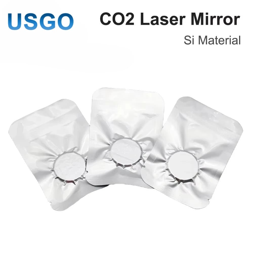 Laser reflective mirrors CO2 It is of high quality Dia.19.05 20 25 30 38.1 mm Refiectivity 99.6% for laser engraving Silicon mirrors