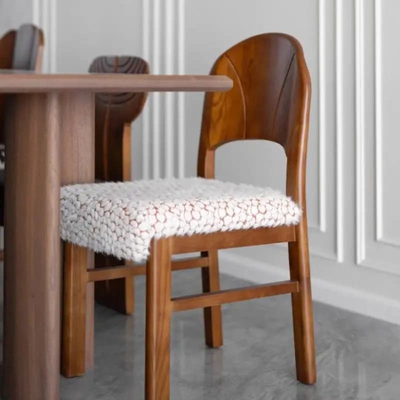Cushion Antique Dining Chairs Stylish Creamy Luxury Wood Accent Dining Chairs Nordic Kitchen Salon Cadeiras De Jantar Furniture