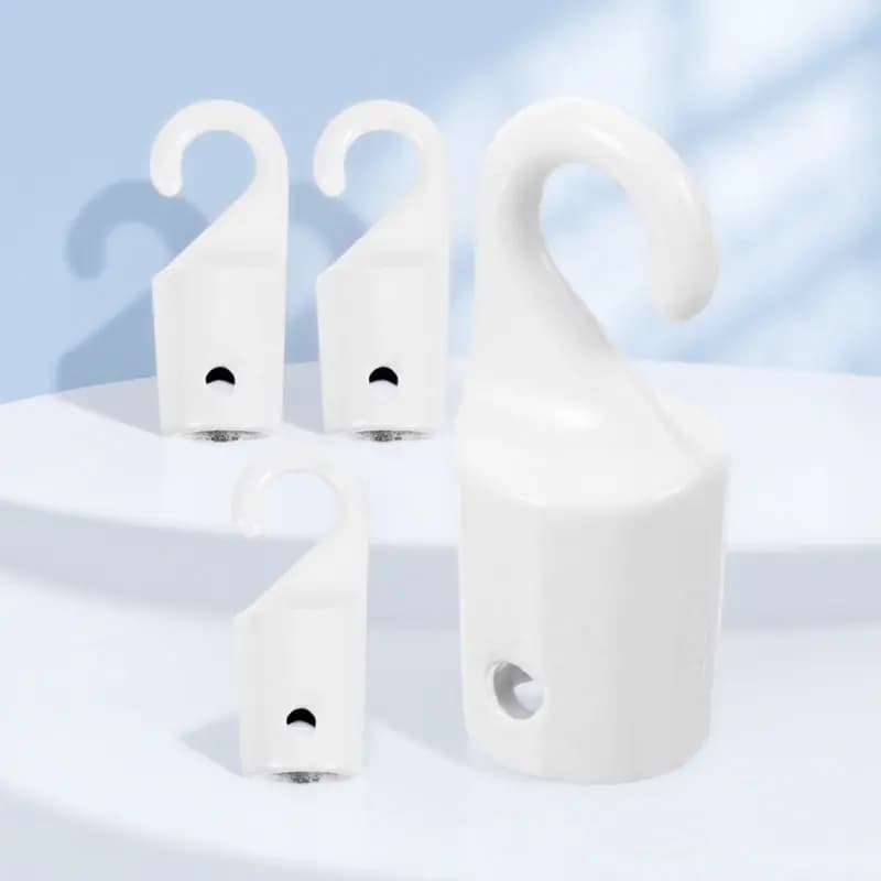 4Pcs Rust Resistant Metal Blind Wand Hook Replacement for Vertical Mini Blinds Curtain Rod Accessories Blind Wand Replacement