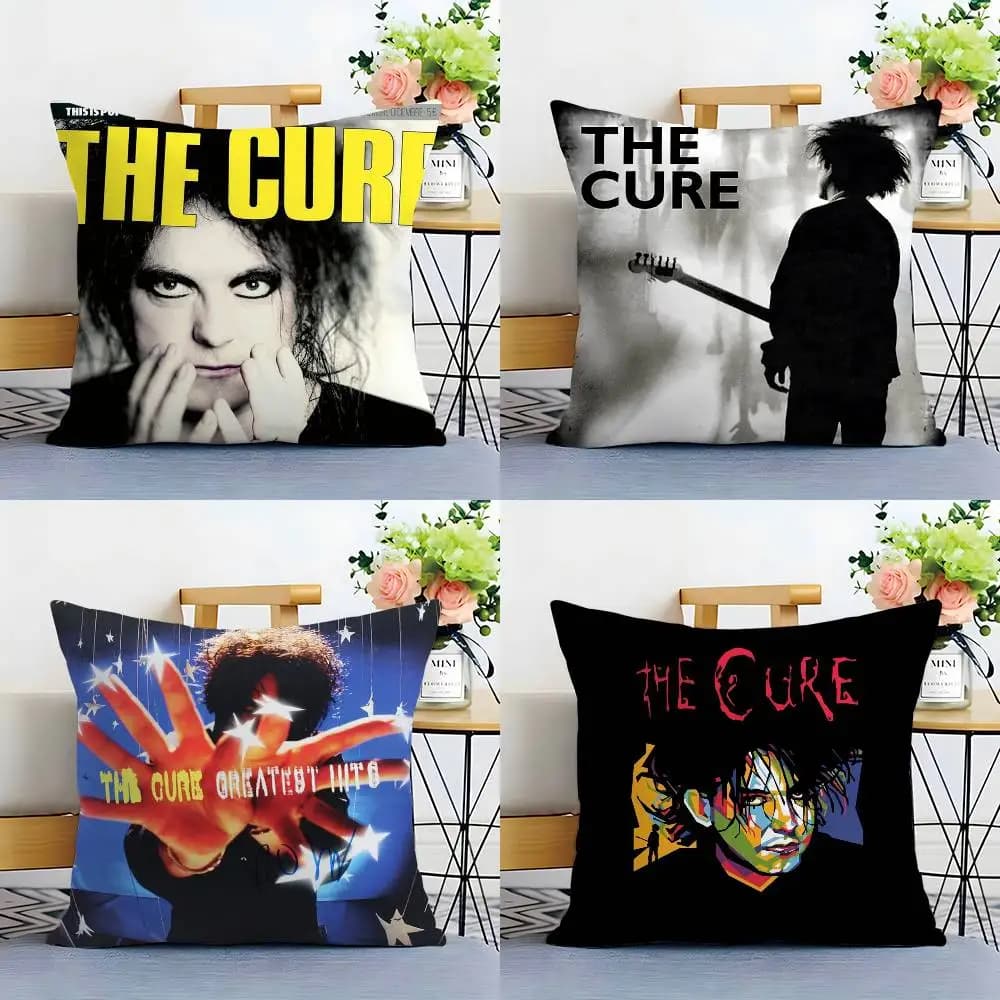 The C-Cure Rock Band Pillow Case Sofa Living Room Bedroom Double-sided Printing Square Cushion Nap Time Pillow Case