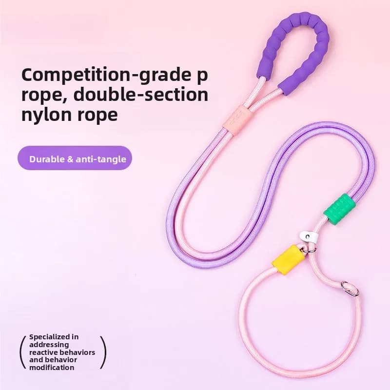 Dog leash anti-explosion and anti-break-free medium and small dog collar neck walking dog artifact pet supplies