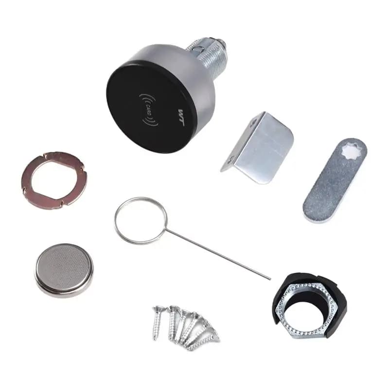 HFES Office Desk Smart Lock Smart Mini IC Card Induction Lock For File Cabinets, Wardrobes, Mailboxes Home And Office Use