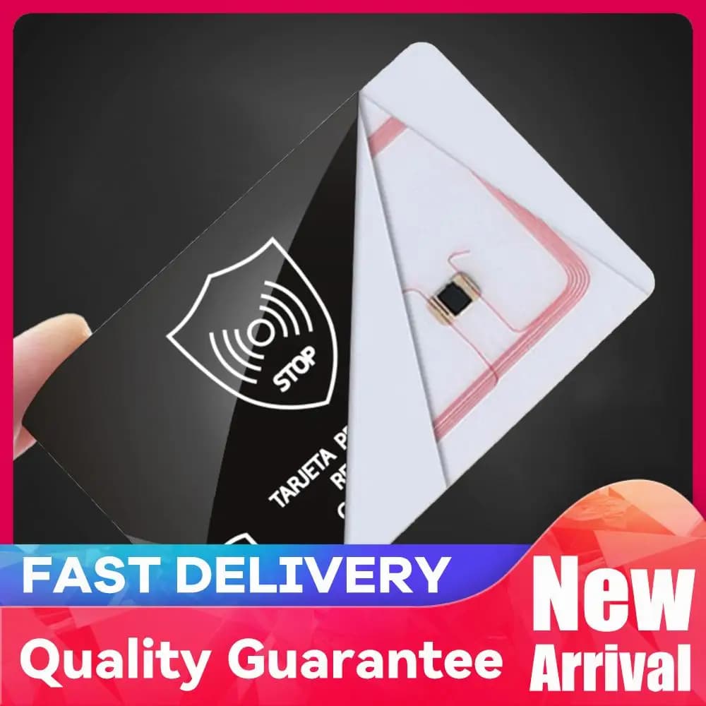 Set di 5 Carte Anti-RFID Ultra Sottili, Protezione per Carte di Credito e Debito, Carte NFC e Passaporti, Blocco del Segnale NFC per Portafogli e Custodie per Passaporti