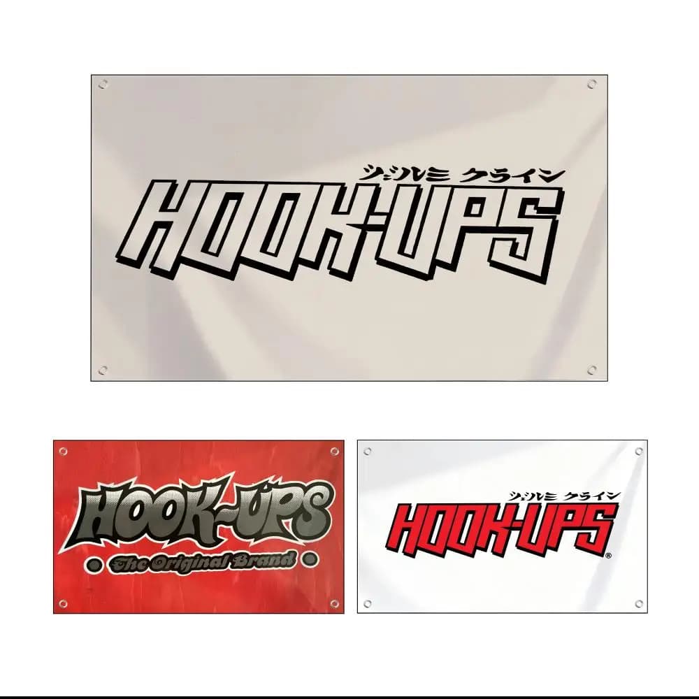 H-Hook Ups Skateboards Flags Banner artistico personalizzato da appendere alla parete per la decorazione di camera da letto, casa, soggiorno, esterni