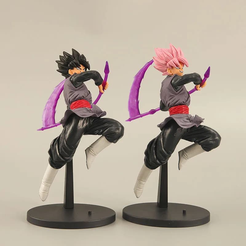 22 centimetri Anime Dragon Ball Z Action Figure Nero Son Goku Zamasu Prendi Falce Combattimento Bambola PVC Da Collezione Modello Giocattolo Regalo Del Capretto