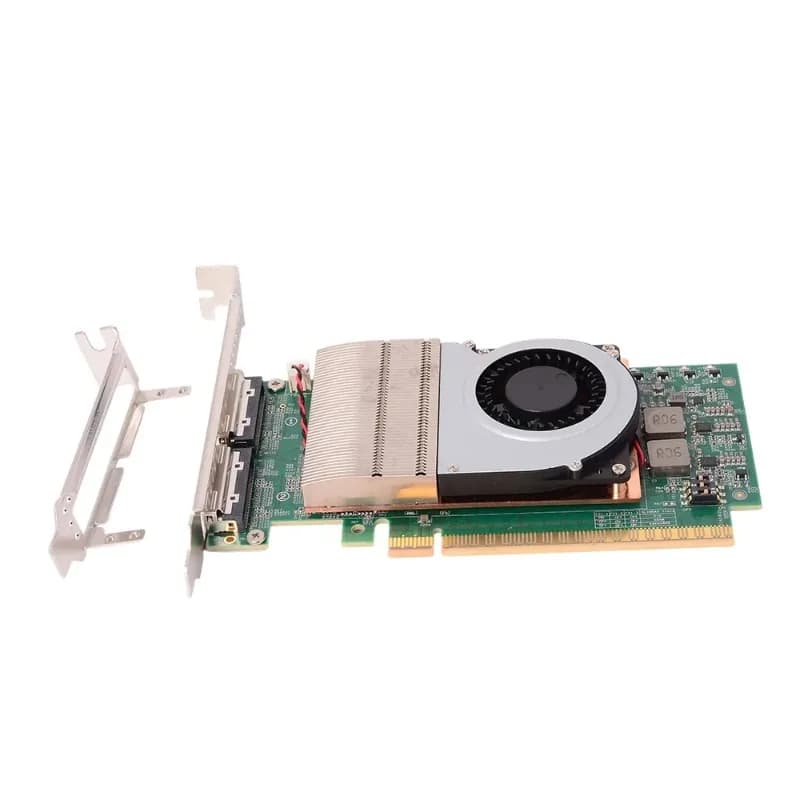 Scheda Retimer PCIe 5.0 Esterna X16/X8 per Schede Grafiche/SSD, Retimer MCIO 16X 8X per Schede Video GPU e Dischi Rigidi