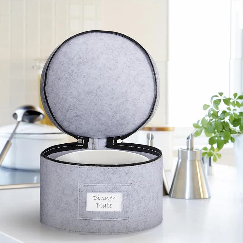 [YOUU] Borsa portaoggetti in feltro, porta bicchieri, porta piatti da cucina, porta cucchiai da zuppa, porta stoviglie in tessuto, organizer da viaggio per cucina