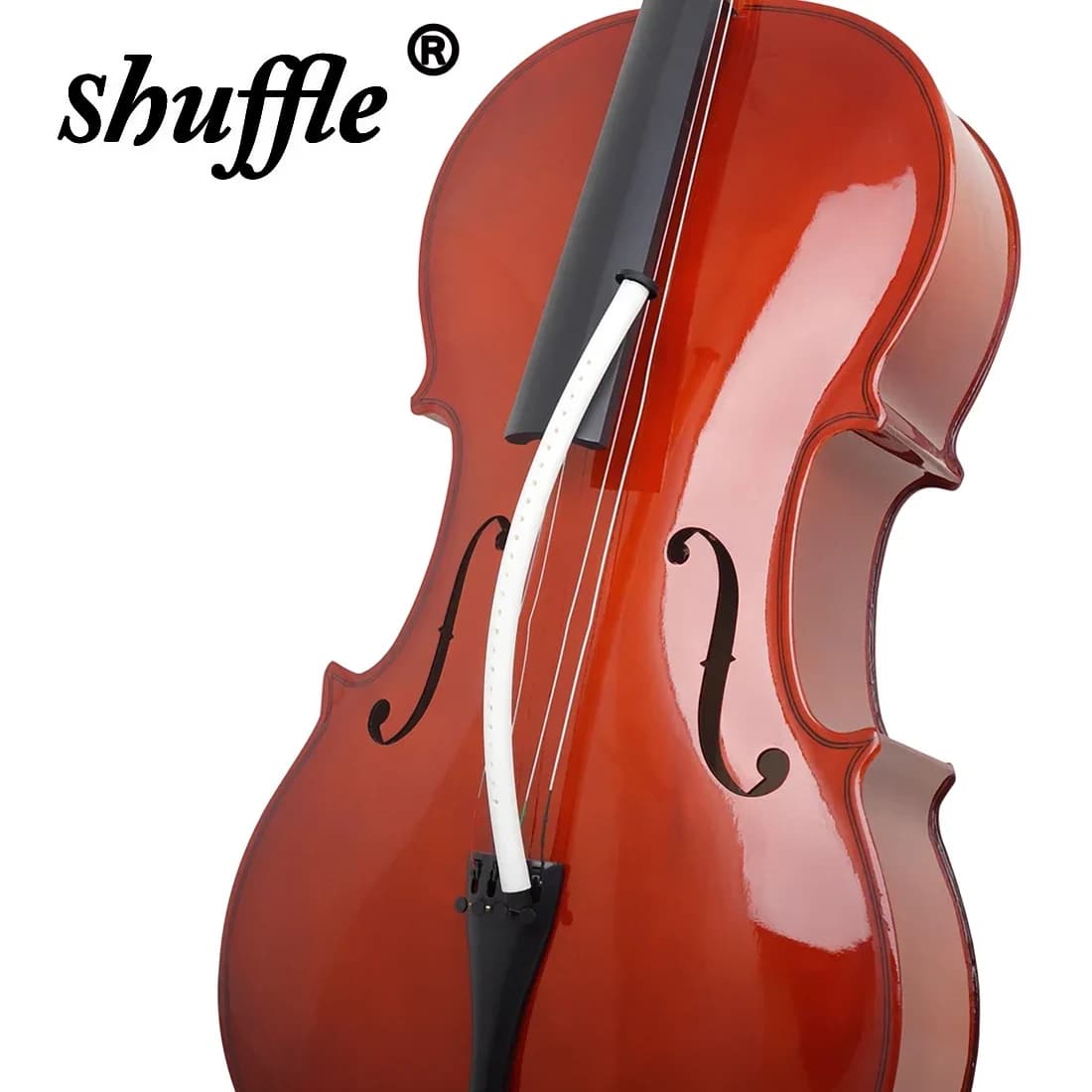 Indicatore di umidità per violoncello F-Hole Umidificatore Igrometro in gomma Bianco Anti-essiccazione Igrometro per crepe Accessori per la manutenzione del violoncello