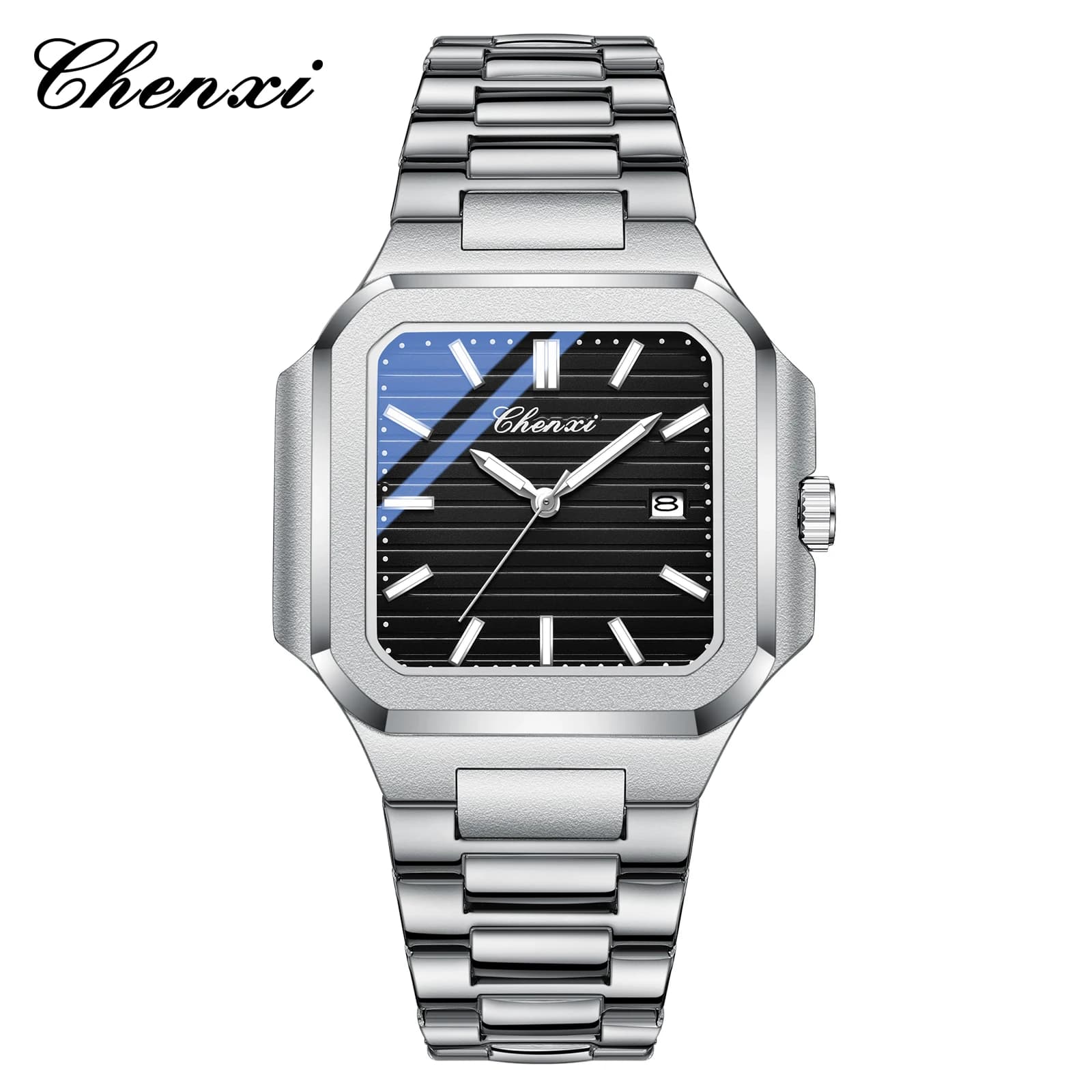 2025 New Men's Fashion Luxury Men's Watch Quartz Luminous Calendar Waterproof Stainless Steel High Quality Watch