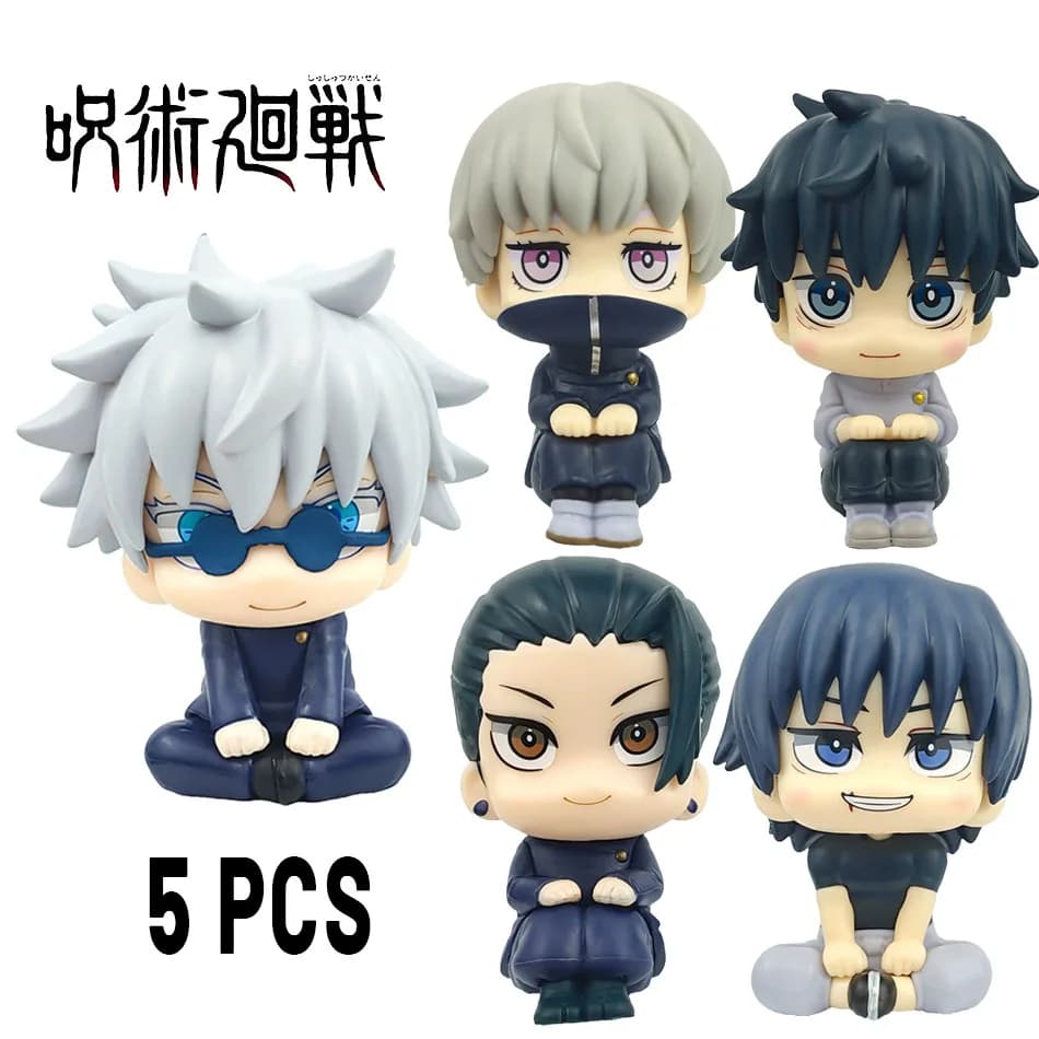 Jujutsu Kaisen Anime Figure Geto Suguru Gojo Satoru Bambola Fushiguro Toji Okkotsu Yuta Inumaki Toge Collezione Giocattoli per I Bambini