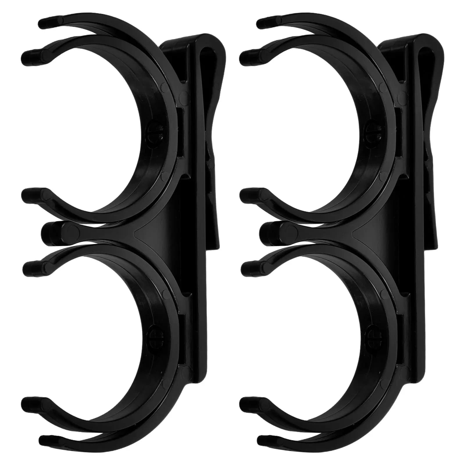 2Pcs Golf Ball Holder Rotatable Foldable Clip Dual Ball Carrier for Golf Bag Accessory Organizer Golfball Pickup Tool