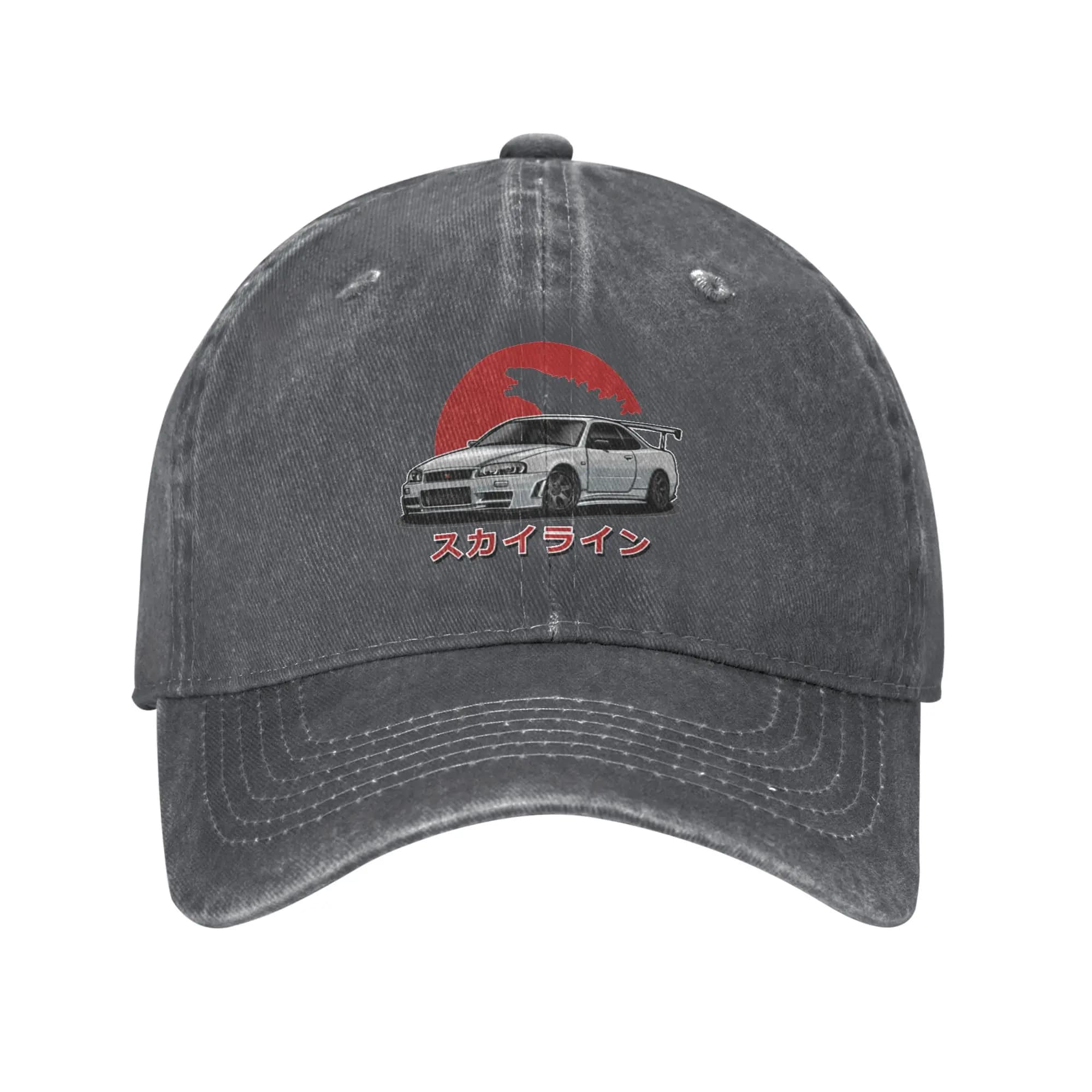 Fashion Skyline GTR R-34 (White) baseball cap Anti-Aging Hat Men