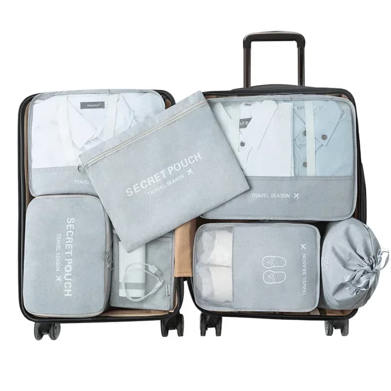 Borsa portaoggetti per vestiti da viaggio Moda impermeabile Abbigliamento Ordinamento Organizzatore Pieghevole con cerniera Fascio Bocca Accessorio per bagagli Prodotto