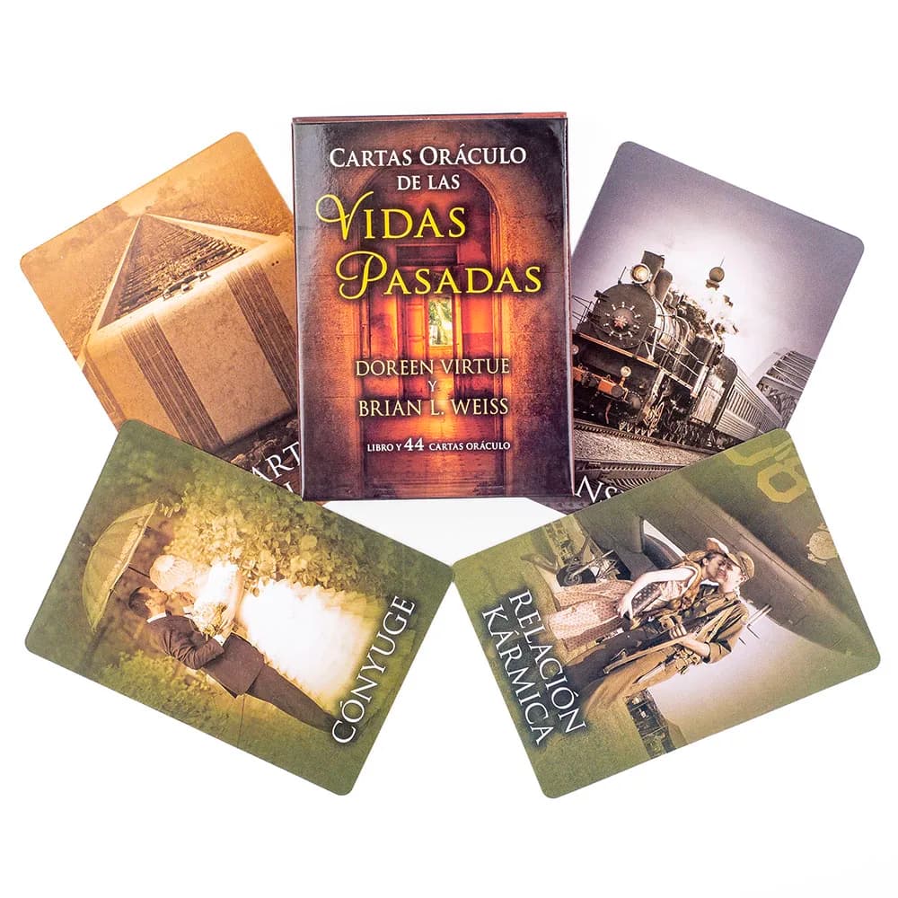 Past Life Oracle Deck 44 carte Oracle, edizione in lingua spagnola, 10,3*7,4 cm