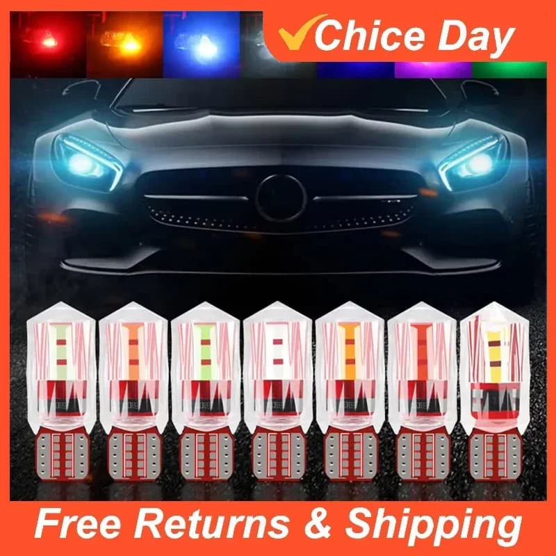 1/2 pezzi T10 W5W indicatore di direzione per auto luce a LED guida diurna lampadina da lettura targa luce super luminosa da corsa moto Amagi