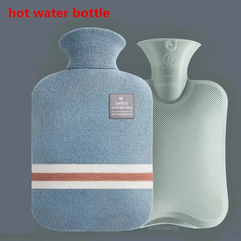 1000/2000Ml hot water bottle bag filled with water, women's warm abdomen, hand and foot insulation, outdoor fishing accessories