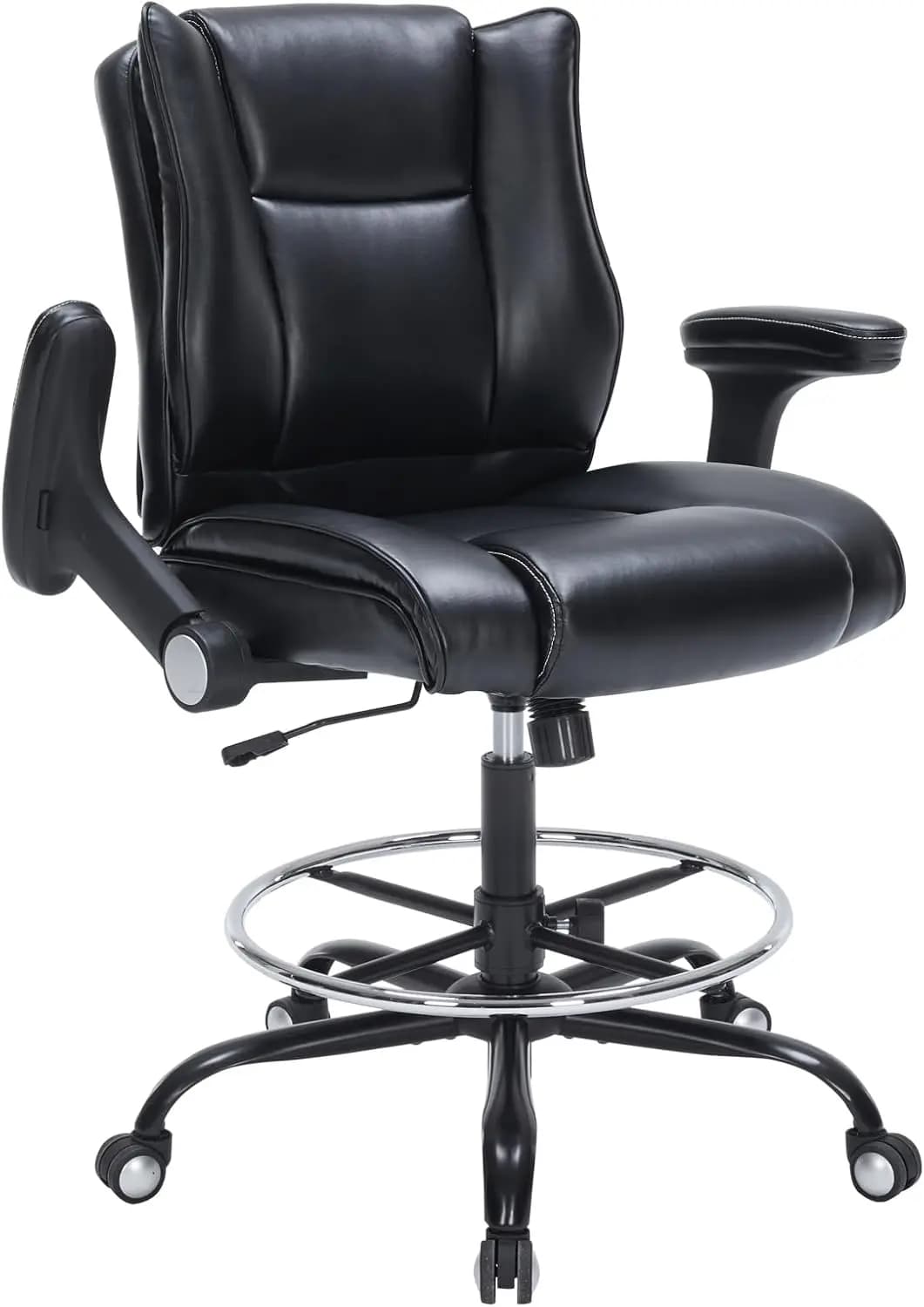 Adjustable Drawing Chair with Padded Arms, Poggiapiedi and Cushion Thickness for High Desks