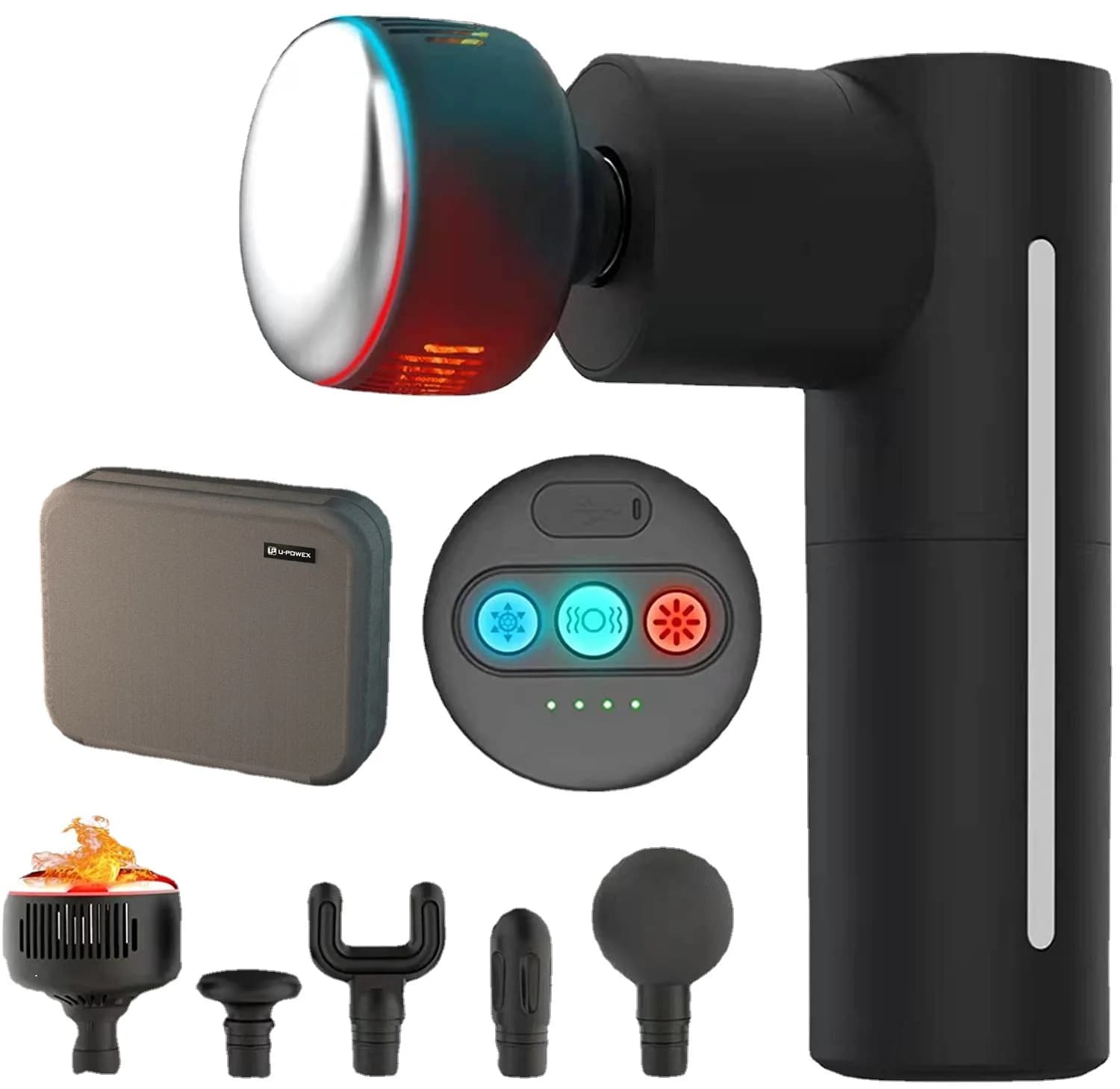 Body Massage Gun with Hot and Cold Compression, Muscular Relaxation, Fatigue Alleviation, Fascinating Massage, Mini Pet Massage Gun