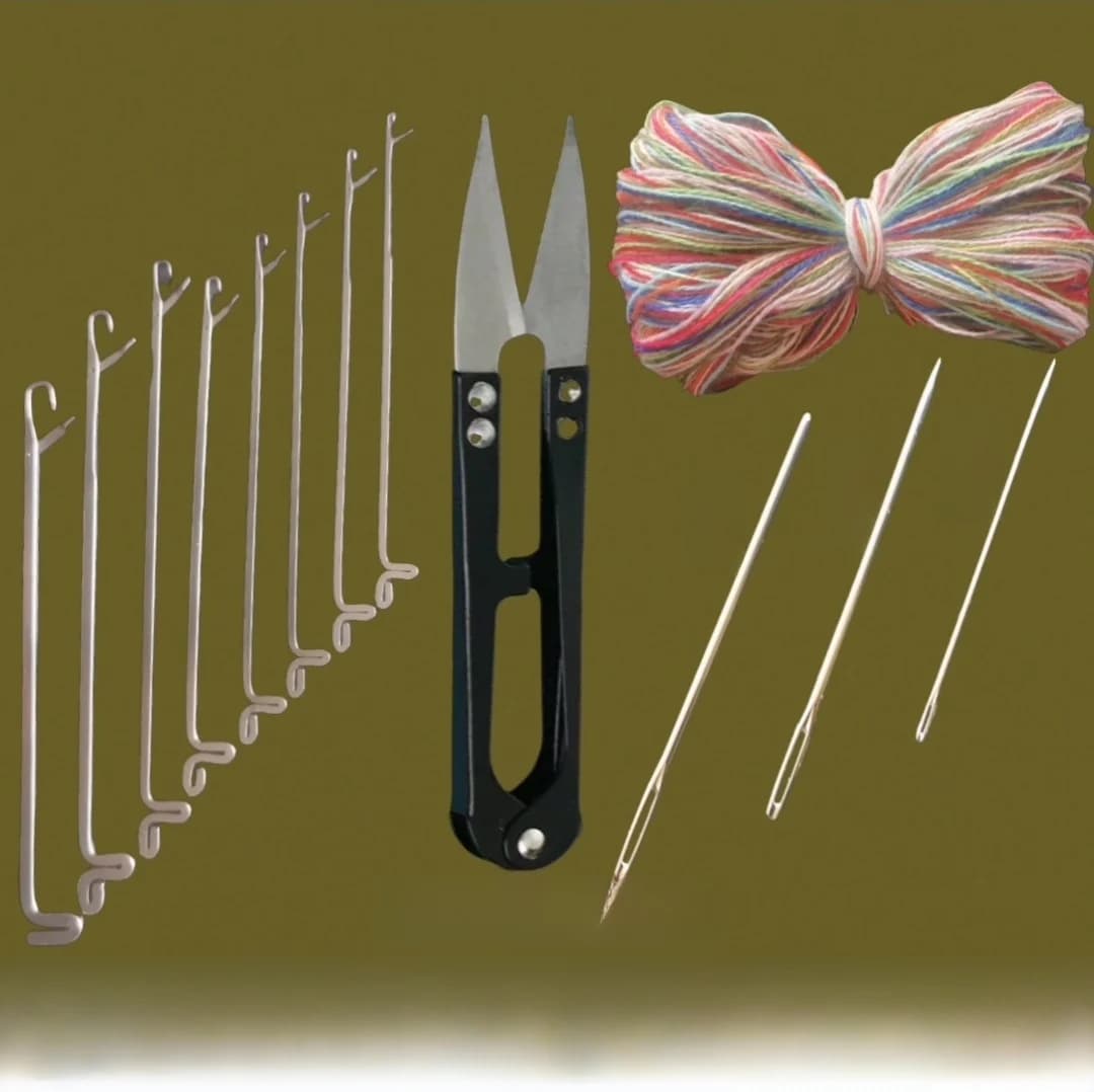 Ago da cucito con gancio a lingua, strumento per maglieria, ago per filato per uso domestico, per riparazione fori o per filato a lingua, con testa a scomparsa
