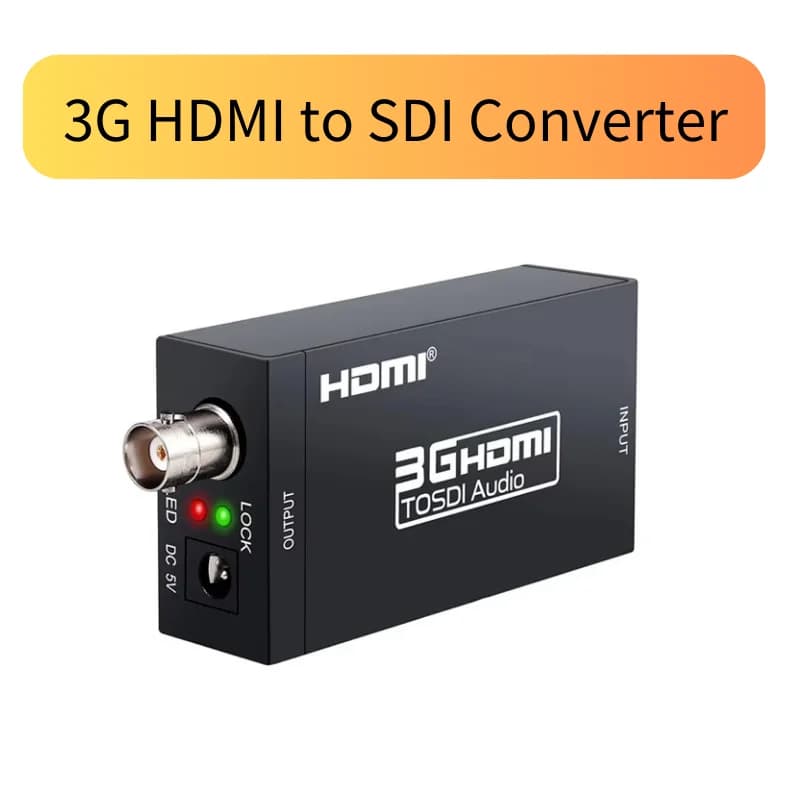 HDMI to SDI 3G Converter HD-SDI audio adapter BNC 1080P DAC converter for HDTV monitor