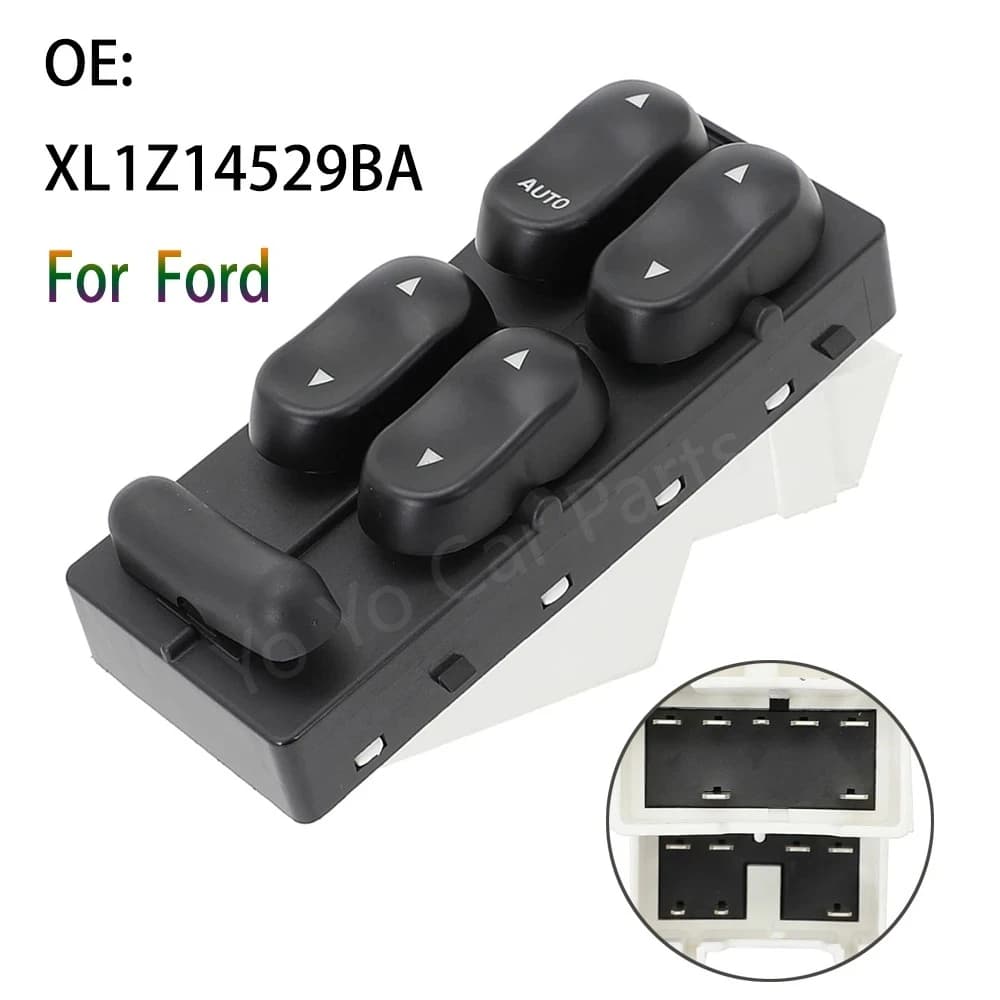 XL1Z14529BA Electric Power Window Switch for Ford F250 F350 F450 F550 F650 F750 Expedition Excursion Lincoln Navigator Blackwood