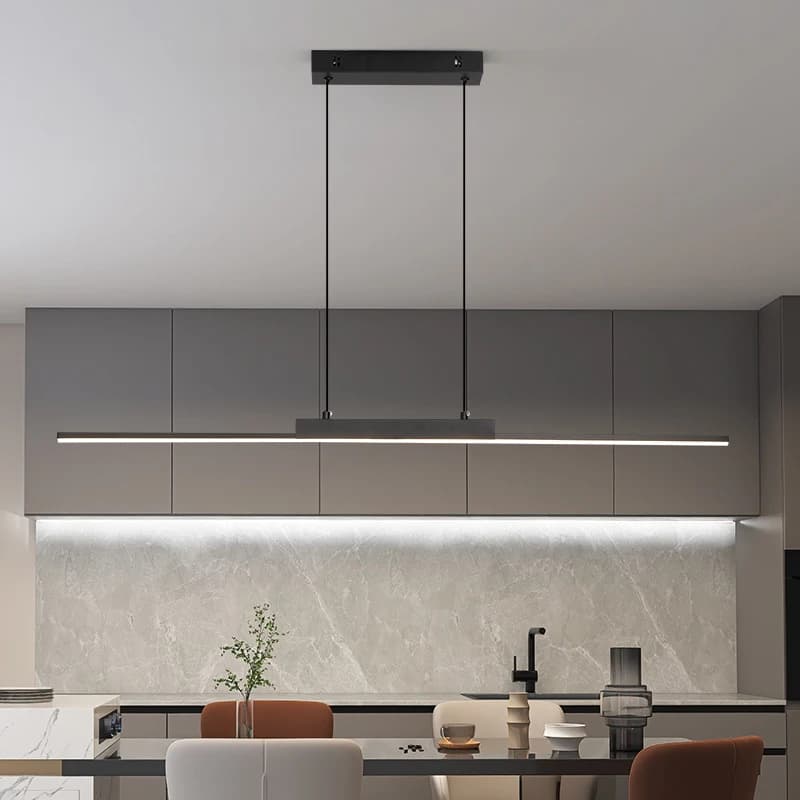 Lampade a sospensione Luci moderne semplici per sala da pranzo per cucina Lampadario lungo Soggiorno Lampada a sospensione Illuminazione per la decorazione della casa