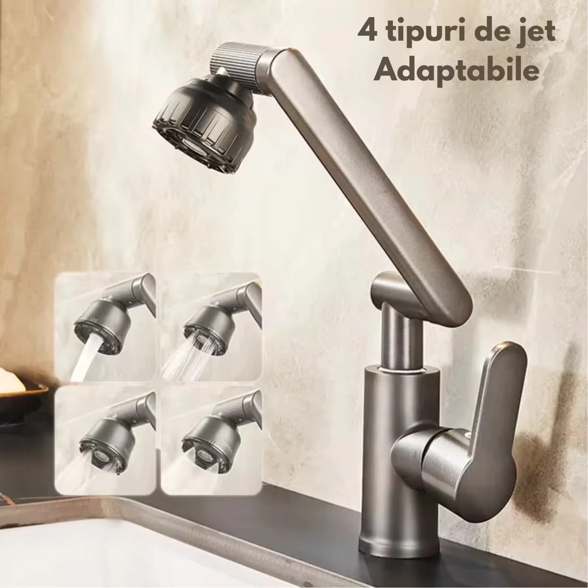 Booster Hot Cold Water Basin Faucet Multifunction Universal Rotating Wash Basin Tap for Kitchen Bathroom Household Mixer